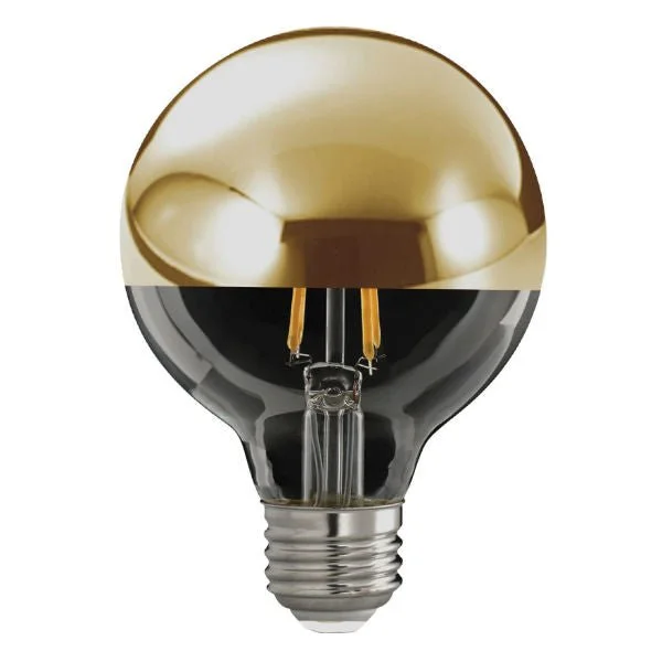 Half Gold LED Globe Bulb - 4.5 Watt - Clear - 2700K - 350 Lumens