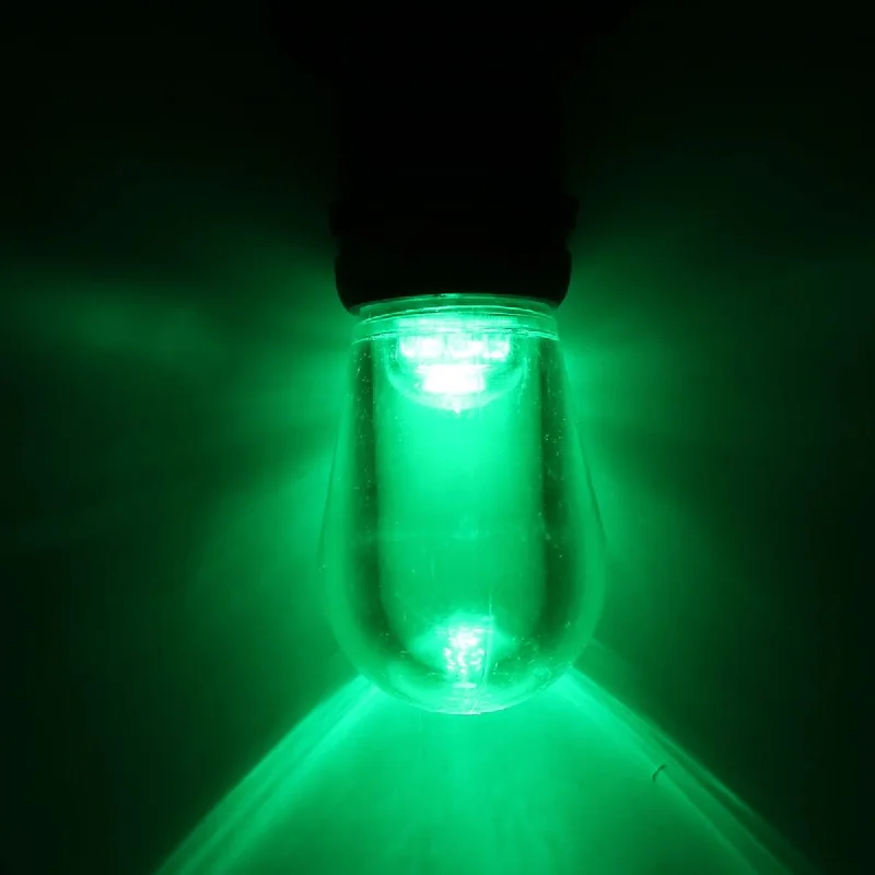 T50 Green Smooth LED Bulbs E26 Bases (25 Pack)