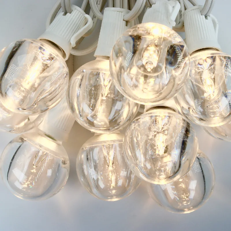 G40 Warm White Smooth LED Bulbs E17 Bases (SMD) (25 Pack)