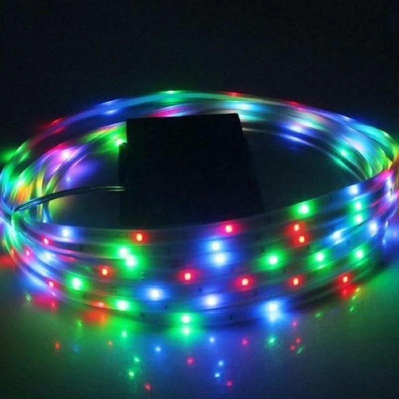 LED Strip Light RGB w/ Remote Solar Panel