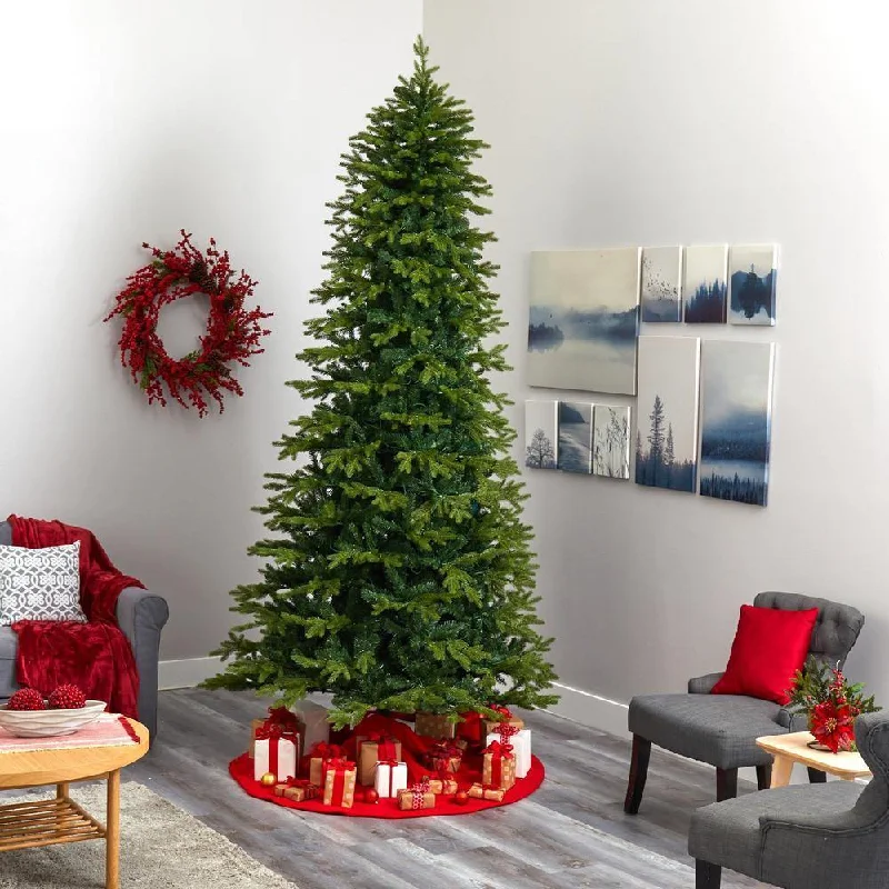 10’ Belgium Fir “Natural Look” Artificial Christmas Tree with 1050 Clear LED Lights