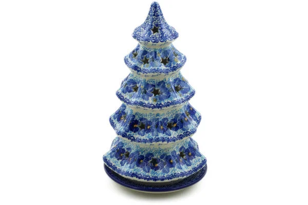 10" Christmas Tree Candle Holder - Deep Winter