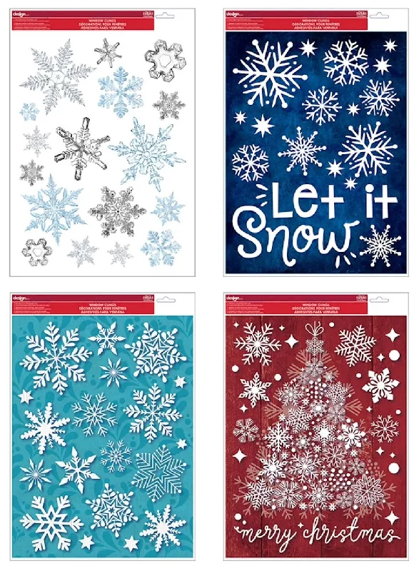 Classic Snowflake Window Clings