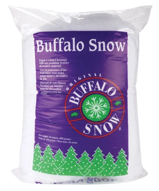 16 oz. Buffalo Snow Artificial Faux Snow Fluff