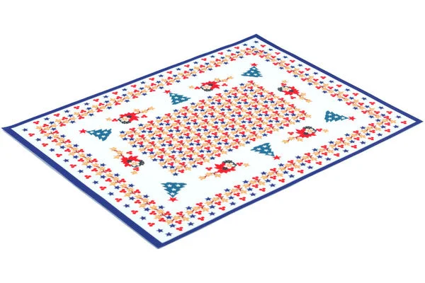 16" Set of 2 Placemats - Christmas Full Of Flowers