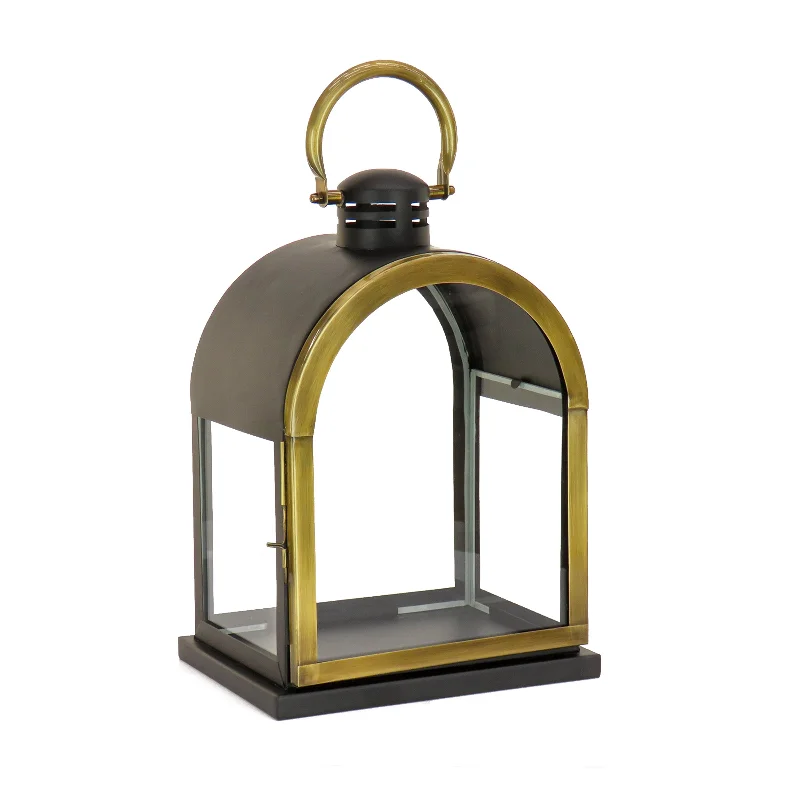 18 in. HGTV Home Collection Antique Bronze Dome Lantern, Small