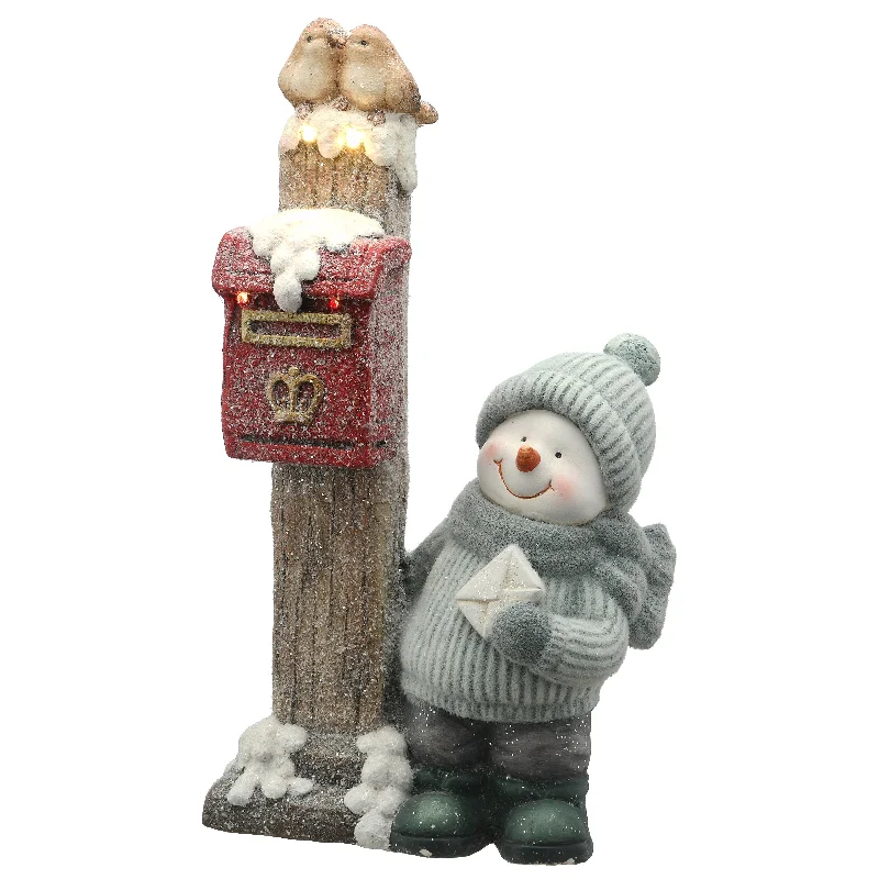 20 in. Snowman Sending Mail