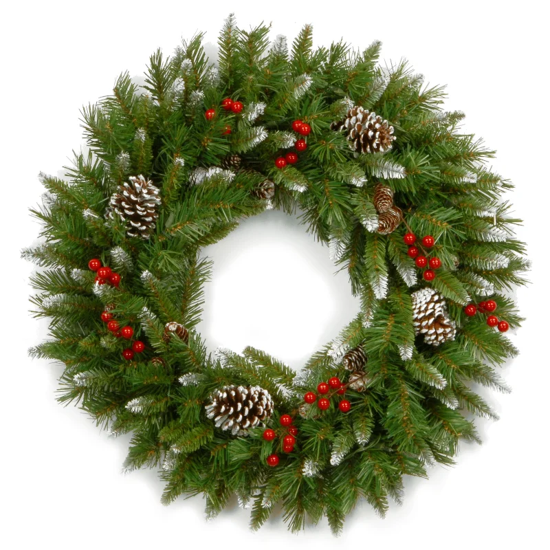 24 in. Frosted Berry Wreath