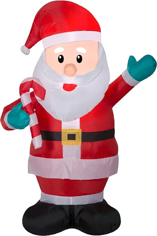 3.5' Airblown® Santa with Candy Cane Inflatable