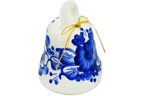 3" Bell Ornament - Retro Cobalt