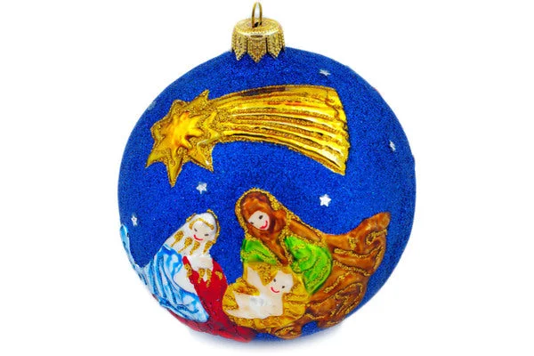 4" Christmas Ball Ornament - Christmas Morning