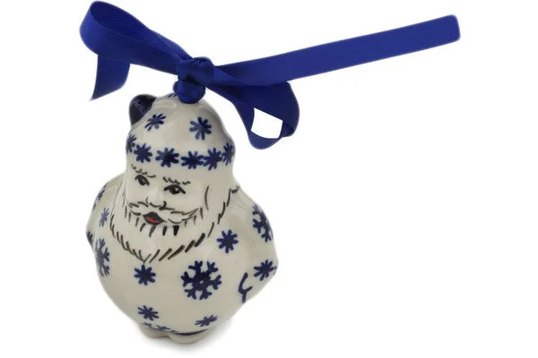 4" Santa Claus Ornament - Winter Butterfly