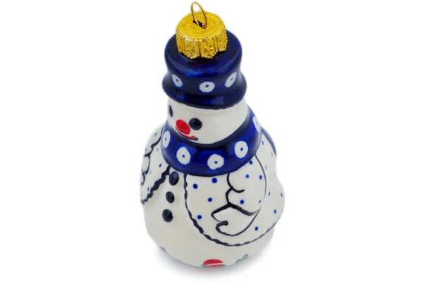 4" Snowman Ornament - Peachy Peacock