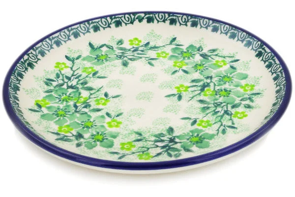 6" Bread Plate - Evergreen Wreath