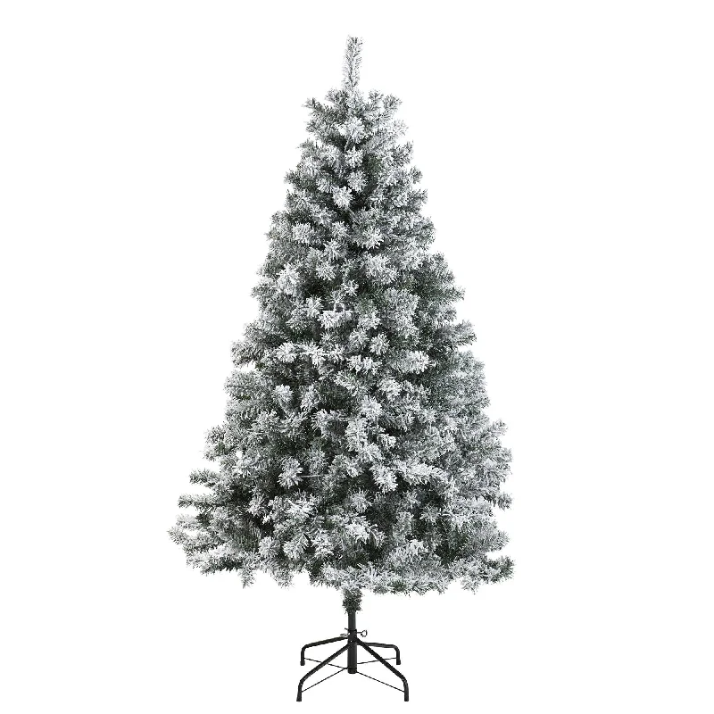 6' Flocked Rock Springs Spruce Artificial Christmas Tree