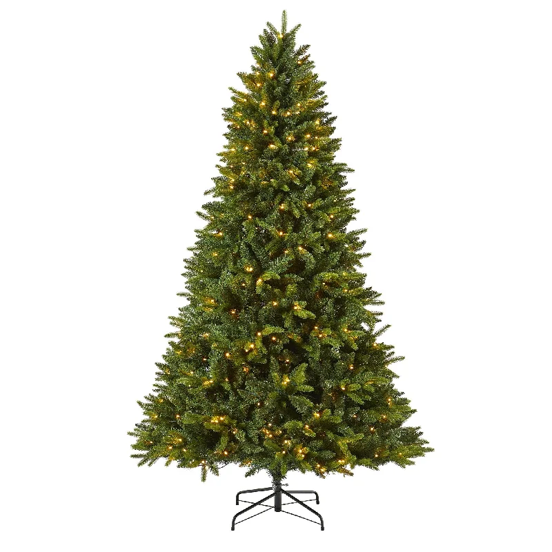 7' Sun Valley Fir Artificial Christmas Tree with 450 LED Lights