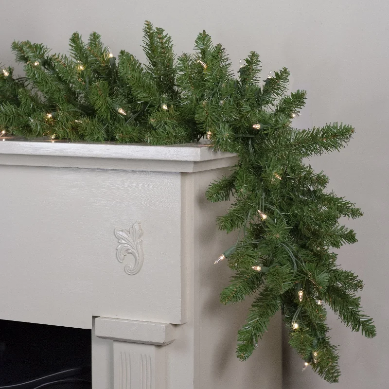 9' Canadian Pine Pre-Lit Artificial Garland