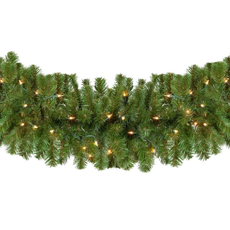 9' Verona Fir Pre-Lit Decorative Holiday Garland