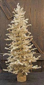 Antique Silver Pine Tree - 48"