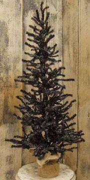 Black Pine Tree w/Burlap Base, 3 ft.