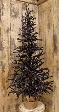 '+Black Pine Tree w/Burlap Base, 4 ft.