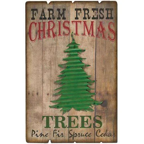 Farm Fresh Trees Sign