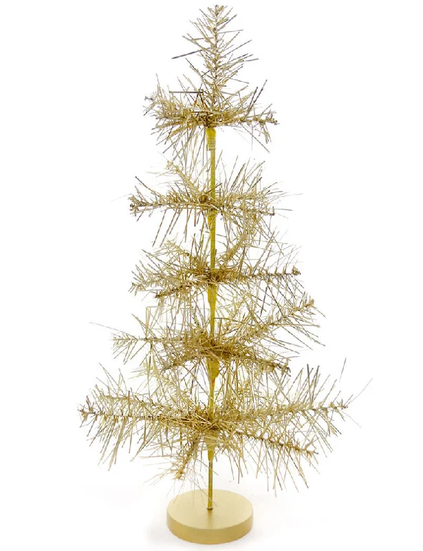 Gold Tinsel Trim Tree