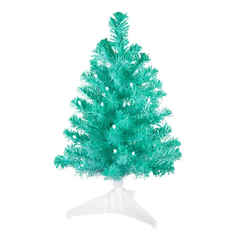 Hallmark : 2024 Keepsake Miniature Mint Green Pre-Lit Christmas Tree, 18.75"  (441)