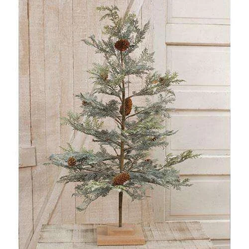 Icy Cedar & Pinecone Tree - 36"