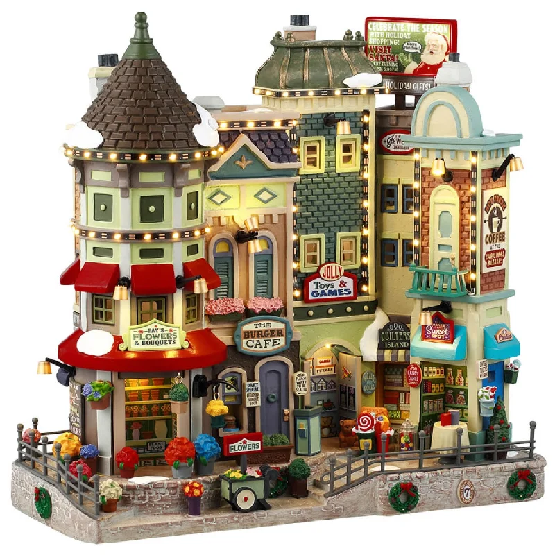 NEW 2024 Lemax Caddington Village Façade: Jingle Bell Bazaar #45227