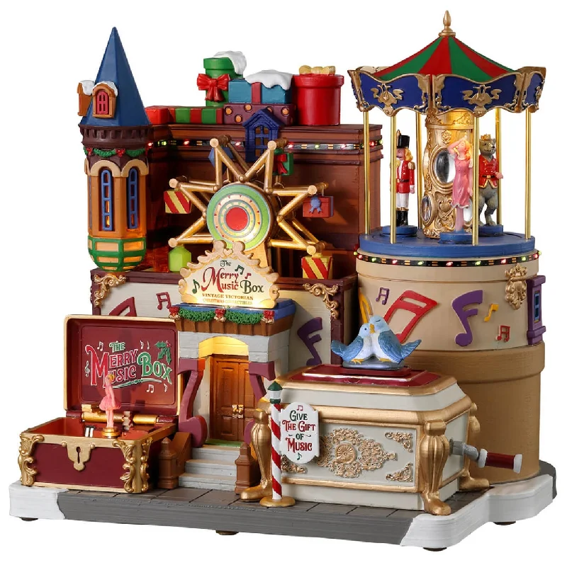 NEW 2024 Lemax Caddington Village Sights & Sounds: The Merry Music Box #35021