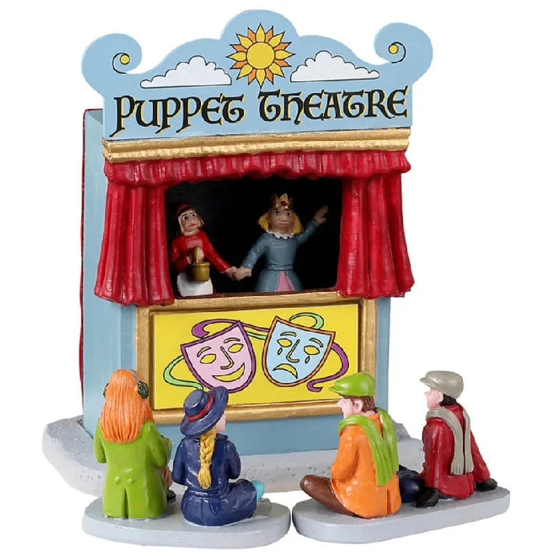 Lemax Caddington Village Table Piece: Puppet Theatre, Set of 3 #33619