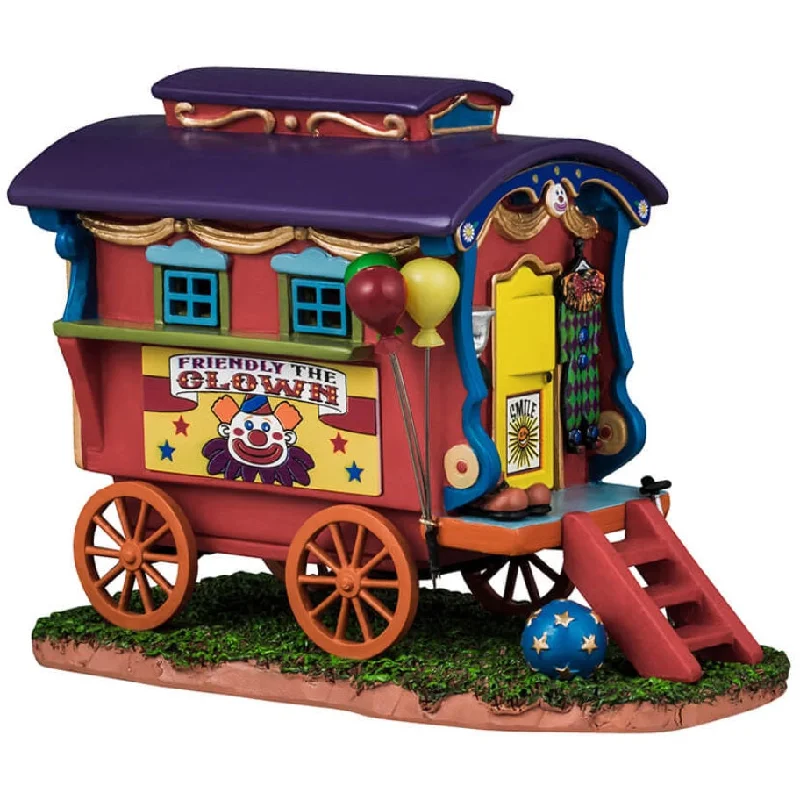 NEW 2024 Lemax Carnival Table Accent: Friendly the Clown Caravan #43723