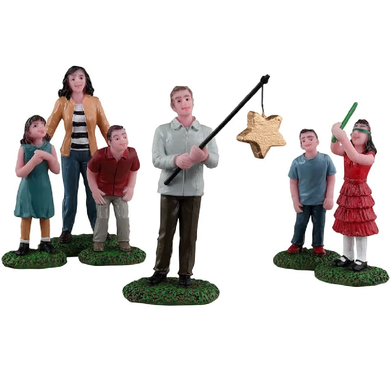 Lemax General Collectible Figurines: Christmas Pinata, Set of 6 #32212