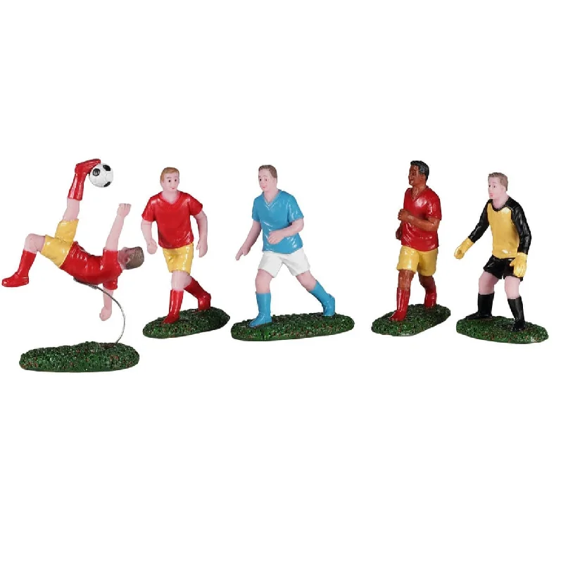 Lemax General Collectibles Figurines: Playing Soccer, Set of 5 #02961