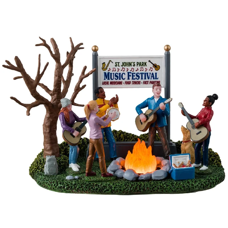 NEW 2024 Lemax General Collectibles Table Accent: Music Festival #44323