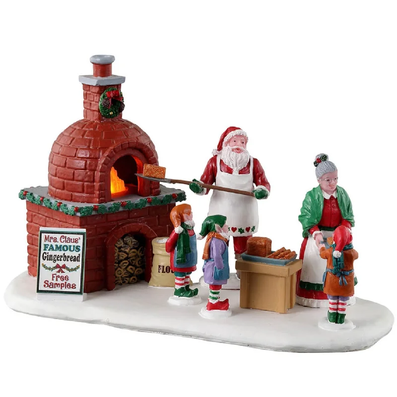 Lemax Santa's Wonderland Table Accent: Mrs. Claus' Gingerbread Bake #34086