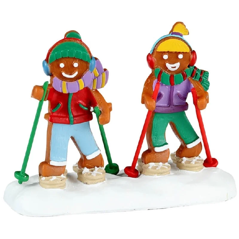 NEW 2024 Lemax Sugar N Spice Figurines: Snowshoe Walkers #32233