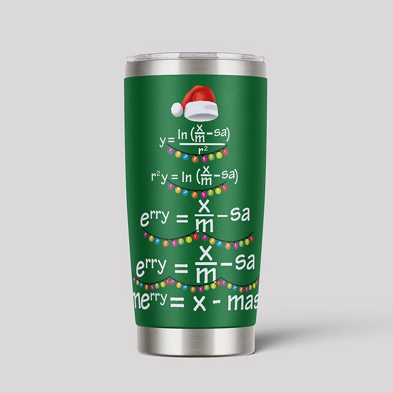 Math Merry Xmas Tree 20oz Tumbler