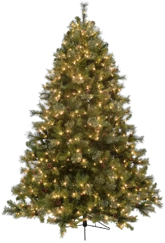 7.5' Rocky Mountain Instant Lite Pole Pre-Lit Artificial Christmas Tree