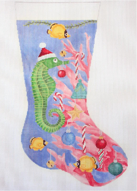 SC-XM08 Seahorse Decorating the Tree Stocking