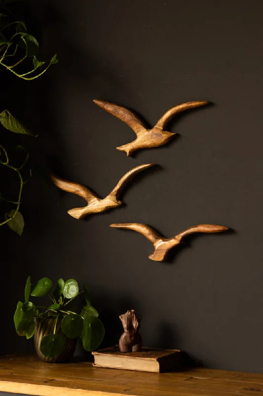 Set of 3 Birds Wall Ornament