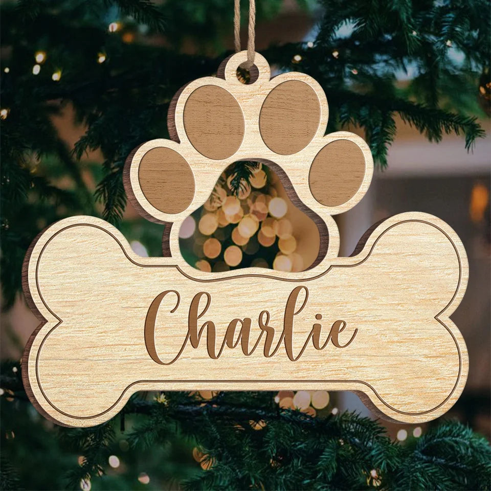 A Thoughtful Gift For Anyone Who Loves Their Four Legged Family - Dog & Cat Personalized Custom Ornament - Wood Custom Shaped - Christmas Gift For Pet Owners, Pet Lovers