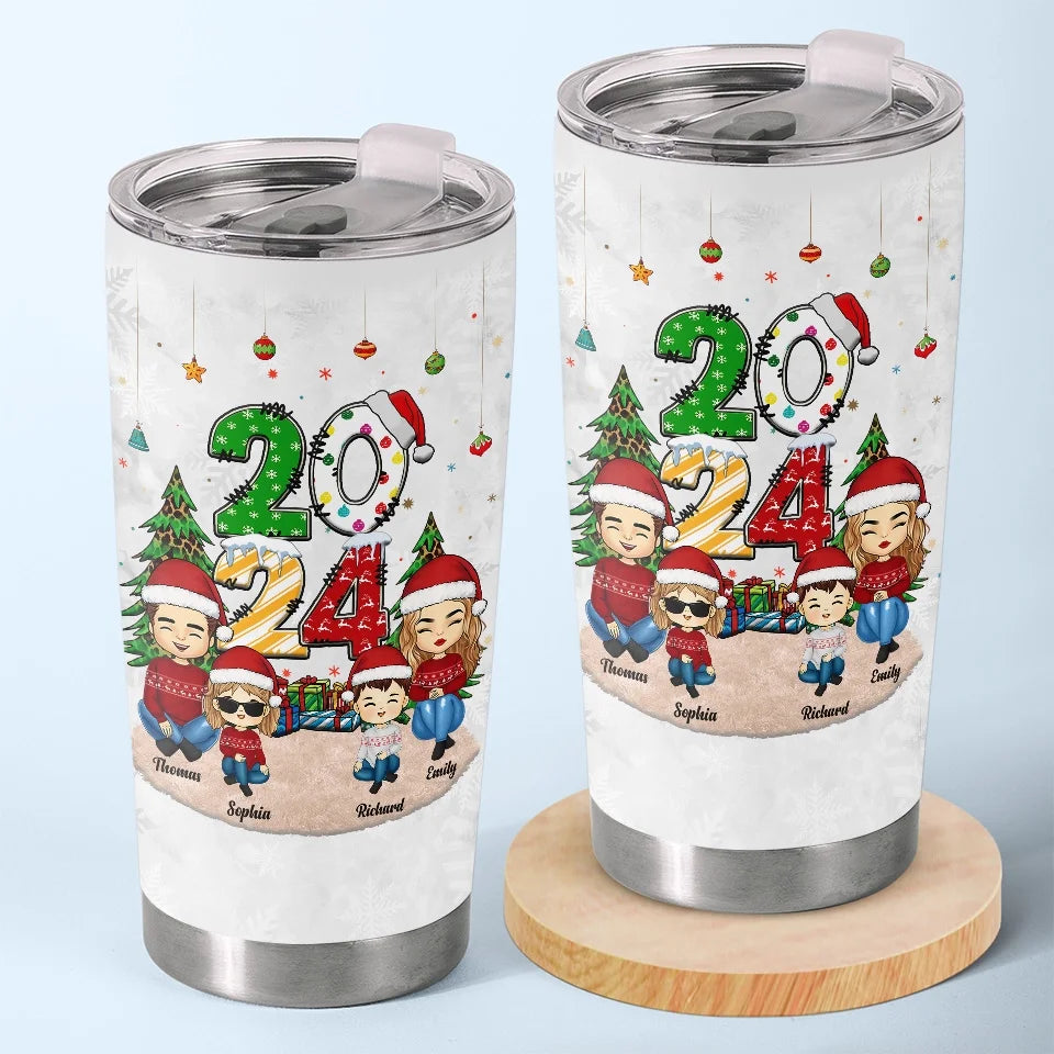 Christmas Eve Is For Families To Share - Family Personalized Custom Tumbler - Christmas Gift For Family Members