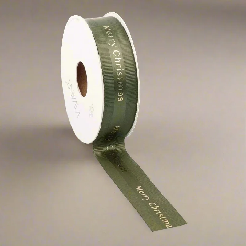 Christmas Ribbon Sagro - Sage Green