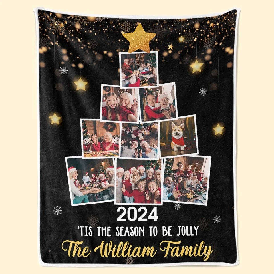 Custom Photo Being With Family Is The Best Part Of Christmas - Family Personalized Custom Blanket - Christmas Gift For Family Members