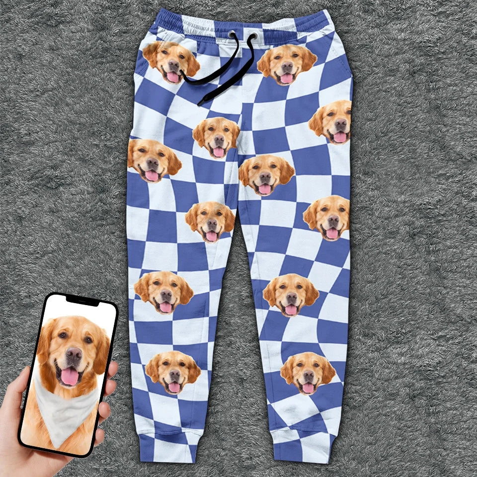 Custom Photo Christmas Is Better With A Wet Nose And A Wagging Tail - Dog & Cat Personalized Custom Unisex Sweatpants - Christmas Gift For Pet Owners, Pet Lovers