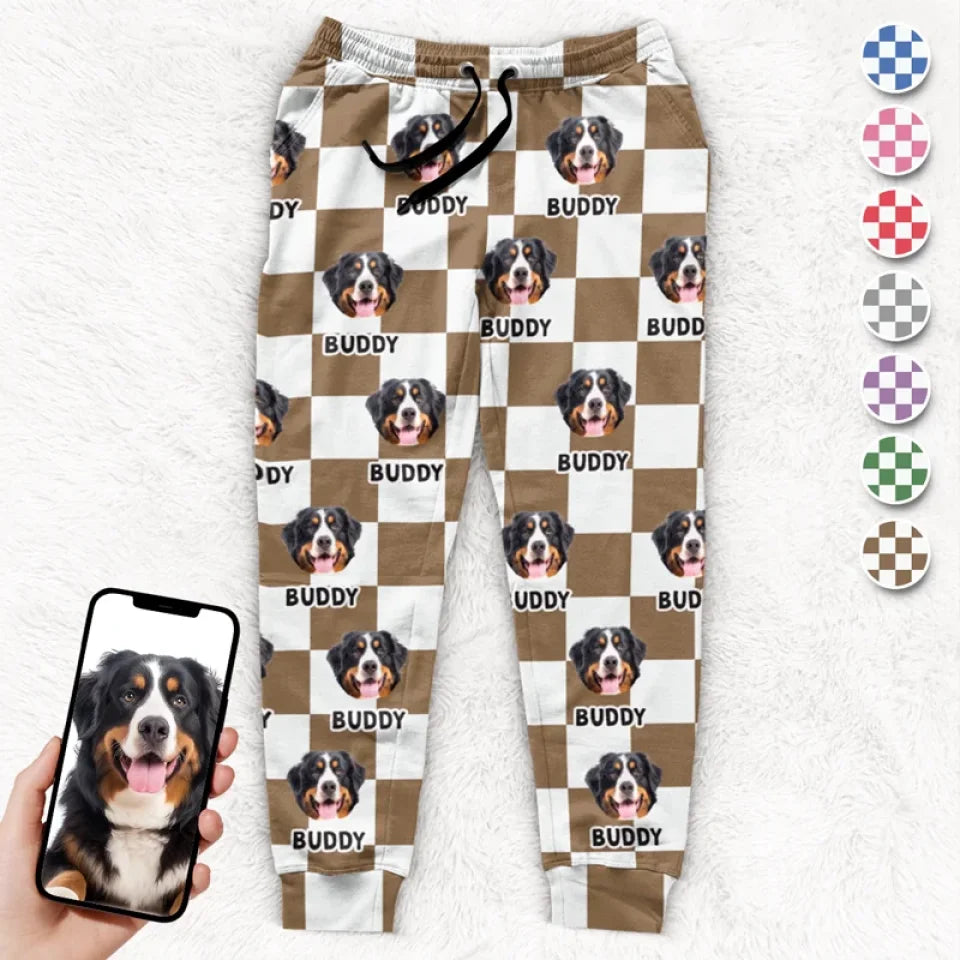 Custom Photo Santa Paws Is Coming To Town - Dog & Cat Personalized Custom Unisex Sweatpants - Christmas Gift For Pet Owners, Pet Lovers