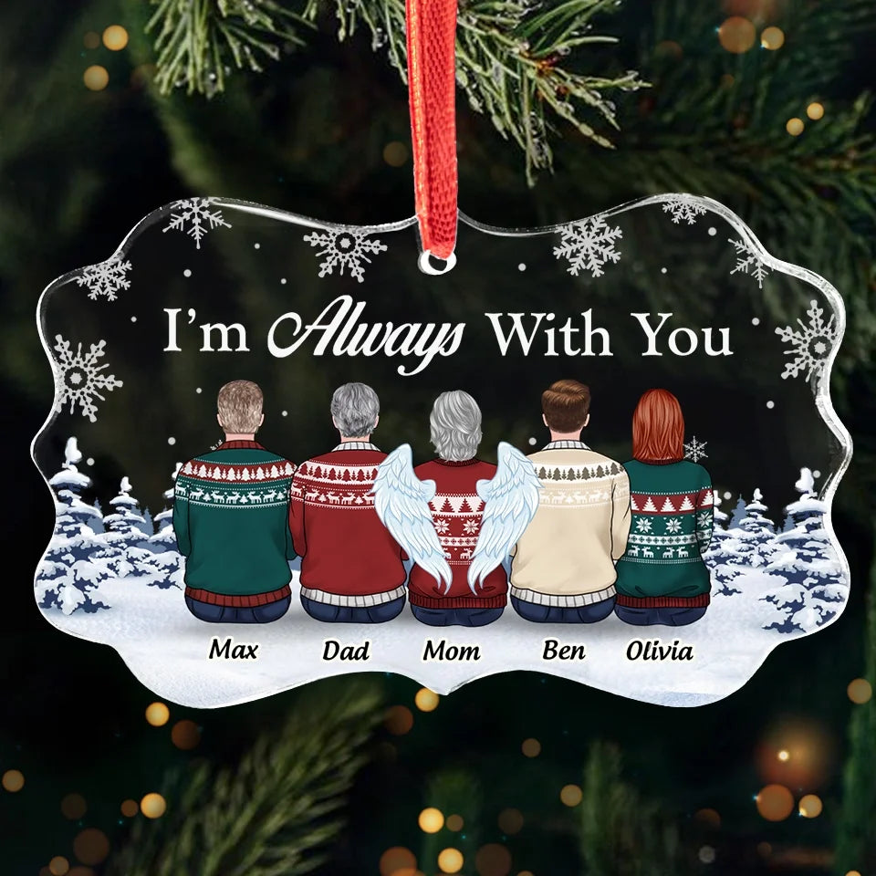 Fondly Remembered, Deeply Missed - Memorial Personalized Custom Benelux Glass Ornament - Sympathy Gift, Christmas Gift For Family Members