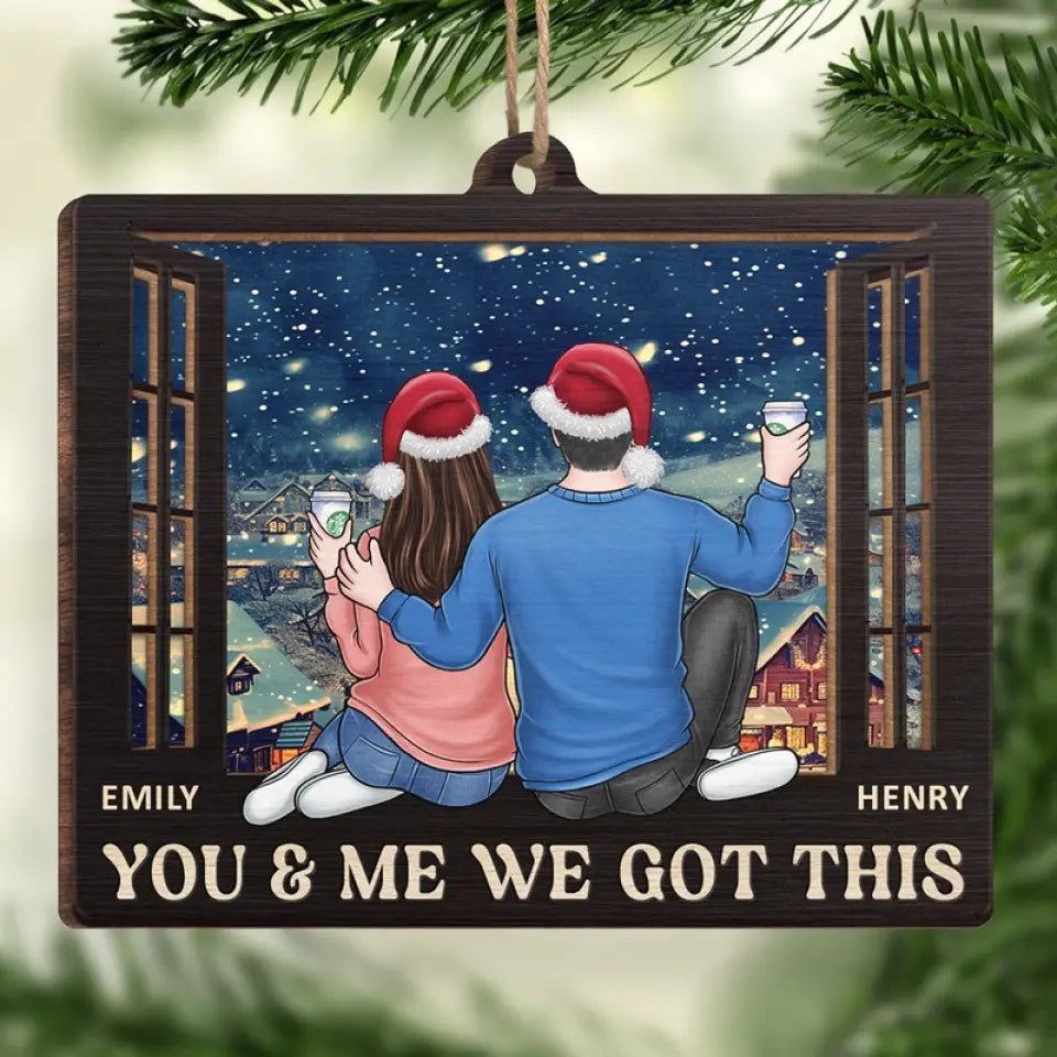 May All The Joys Of The Season Be Yours - Couple Personalized Custom Ornament - Wood Custom Shaped - Christmas Gift For Husband Wife, Anniversary